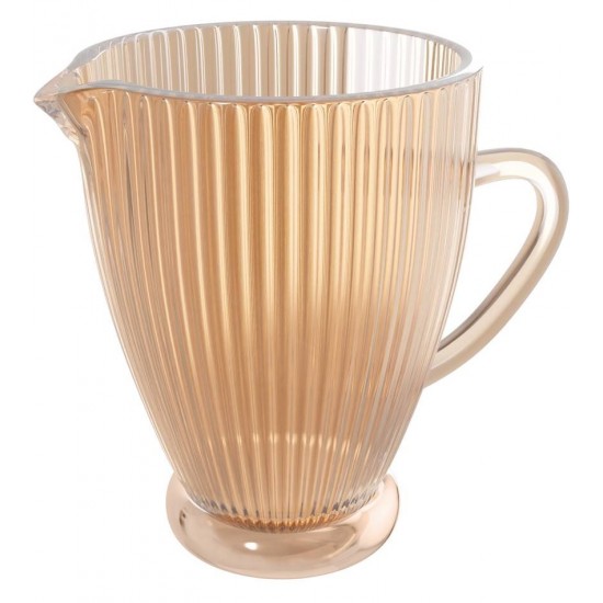 Jarra 1,3l De Vidro Lines Âmbar